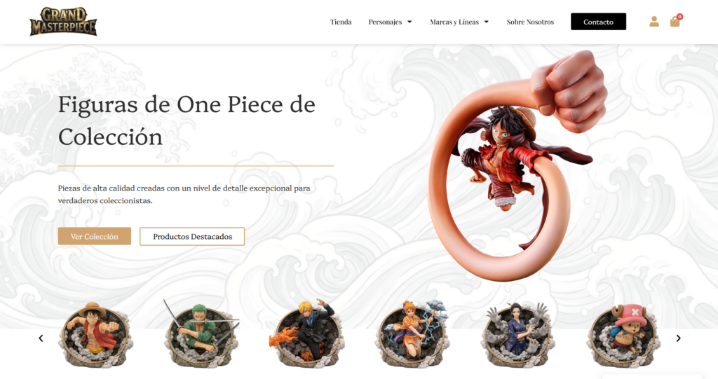 Grand Masterpiece — Diseño web WordPress — Horus Web Design dos