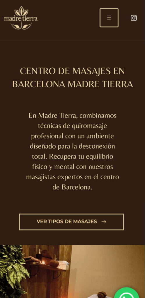 Madre Tierra — Diseño web WordPress — Horus Web Design mobile