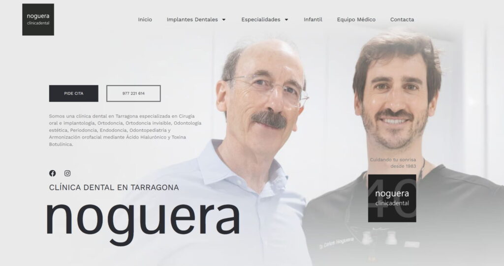 Clínica Noguera — Diseño web WordPress — Horus Web Design