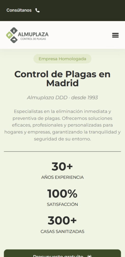 Almuplaza — Diseño web WordPress — Horus Web Design mobile