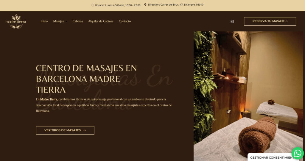 Madre Tierra — Diseño web WordPress — Horus Web Design